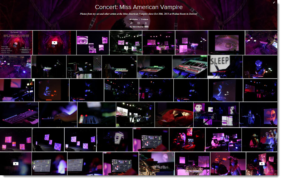 Photos from Oct 30th Miss American Vampire Concert