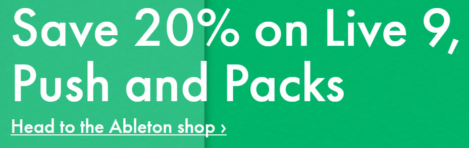 Reminder – Ableton Sale Ending January 11th – Consider Operator and Max for Live