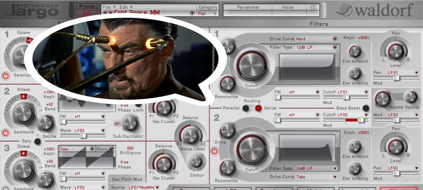 Waldorf Largo is Back in My Rig (No Dongle Required Now) + Video of Original Krell Patch for Largo