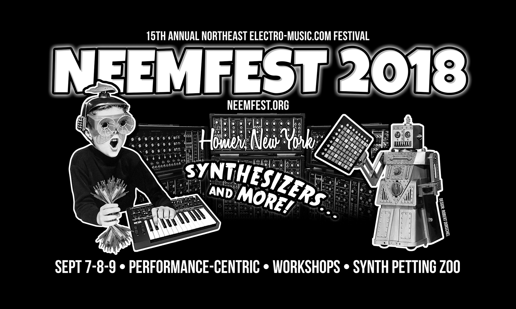 NEEMFest (NorthEastern Electro-Music Festival) September 7-9, 2018 in Homer, NY + Live Streaming Link