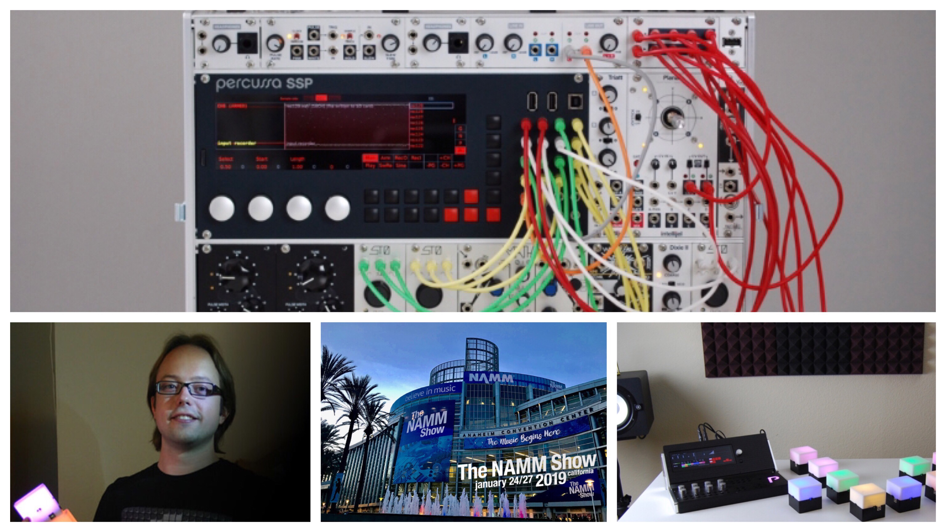 Bert Schiettecatte, founder of Percussa and Designer and Developer of AudioCubes & SSP Modular Speaking at NAMM 2019 Panels