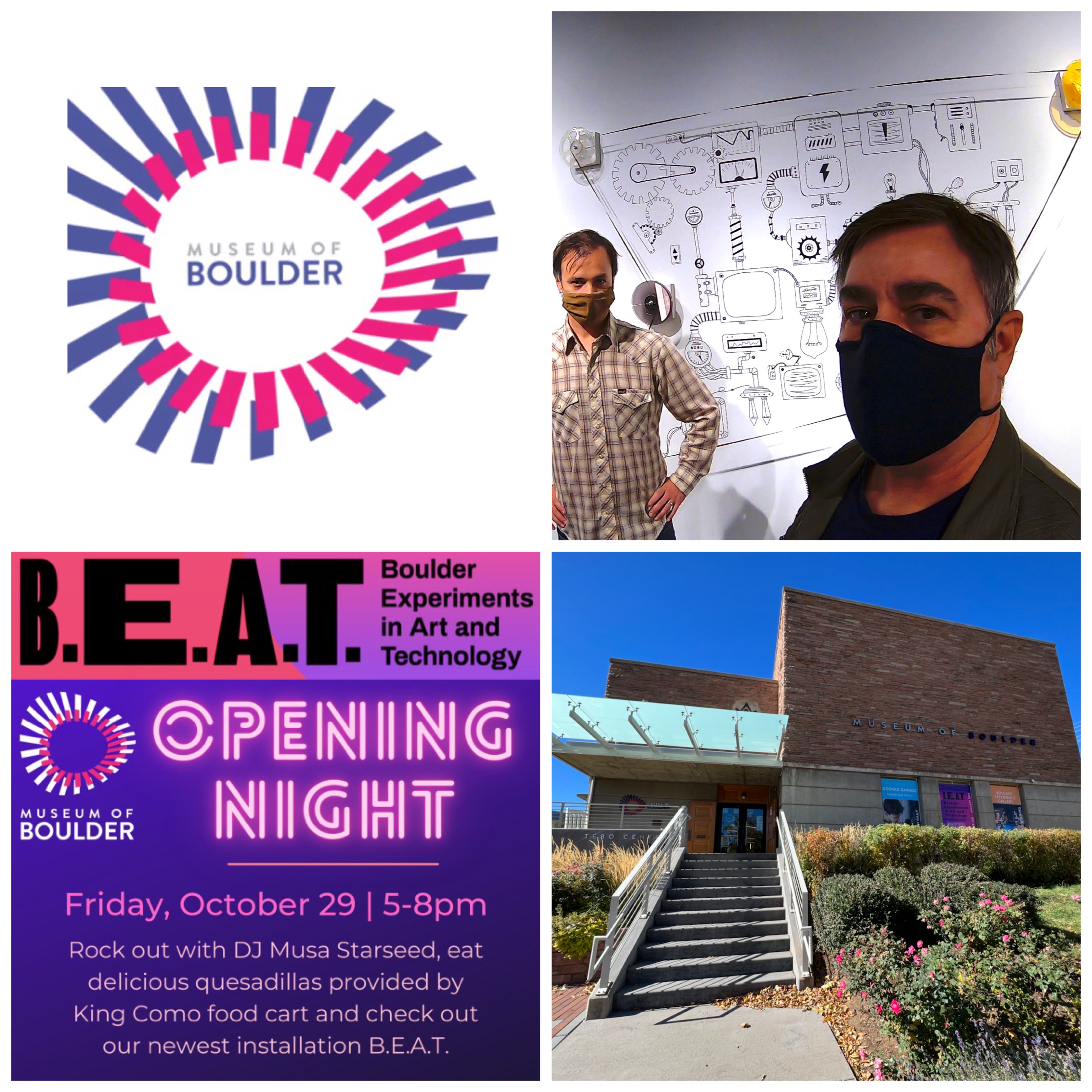 I Have Some Multimedia Videos in the “Convivial Machines” Exhibit by B.E.A.T. at the Museum of Boulder – Here is a Teaser Video Tonight’s Opening Night (10/29)