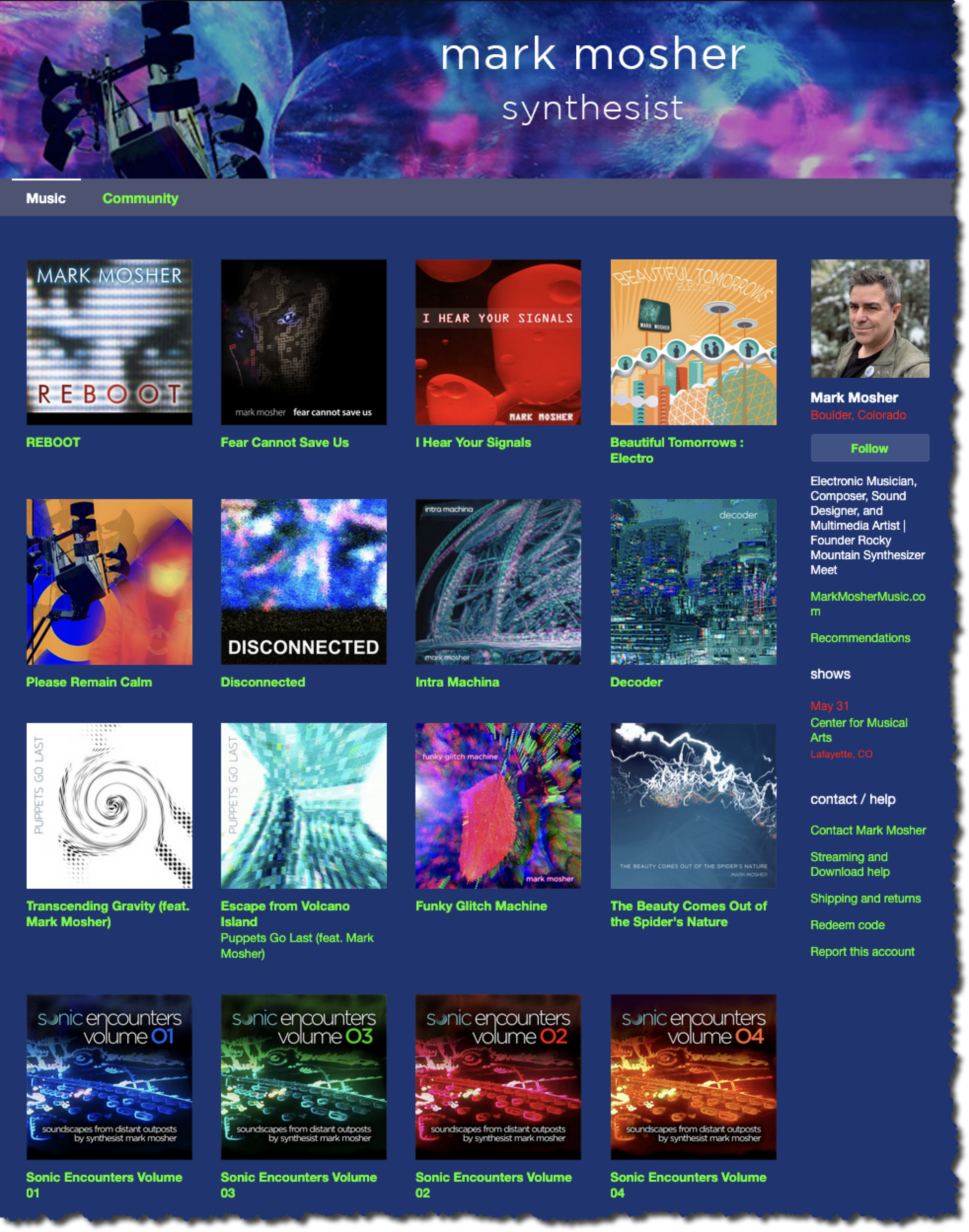 IT’S BANDCAMP FRIDAY – CHECK OUT MY 7 albums, 4 EPs, 12 singles of Cinematic Techno, Electro, Glitch, and Ambient